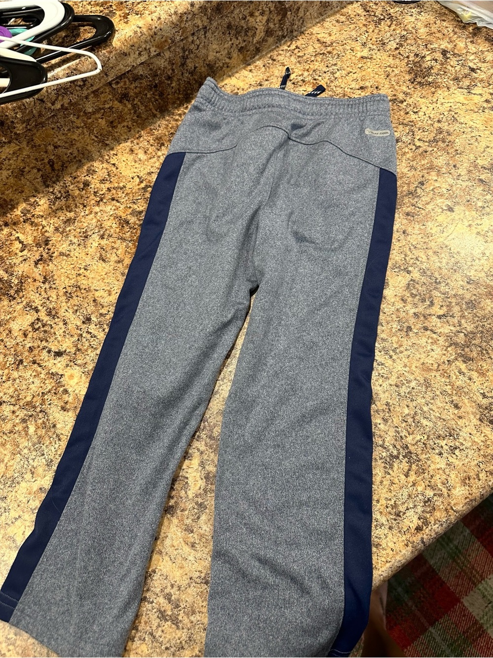 jumping beans Grey Sweatpants with Navy Side Stripes